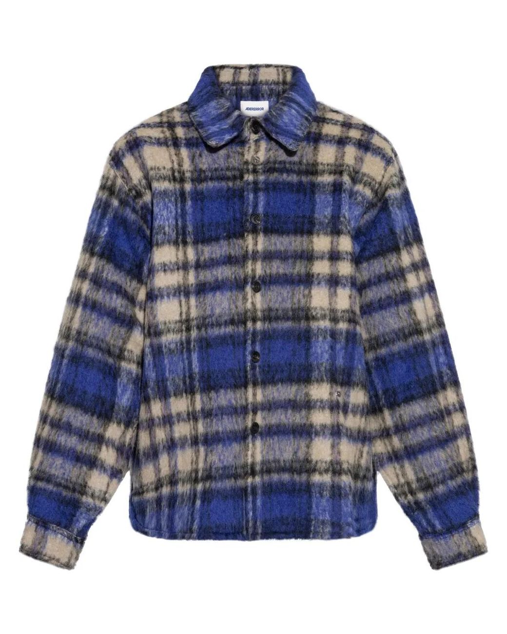 Adererror チェック シャツジャケット ブルー | Lyst