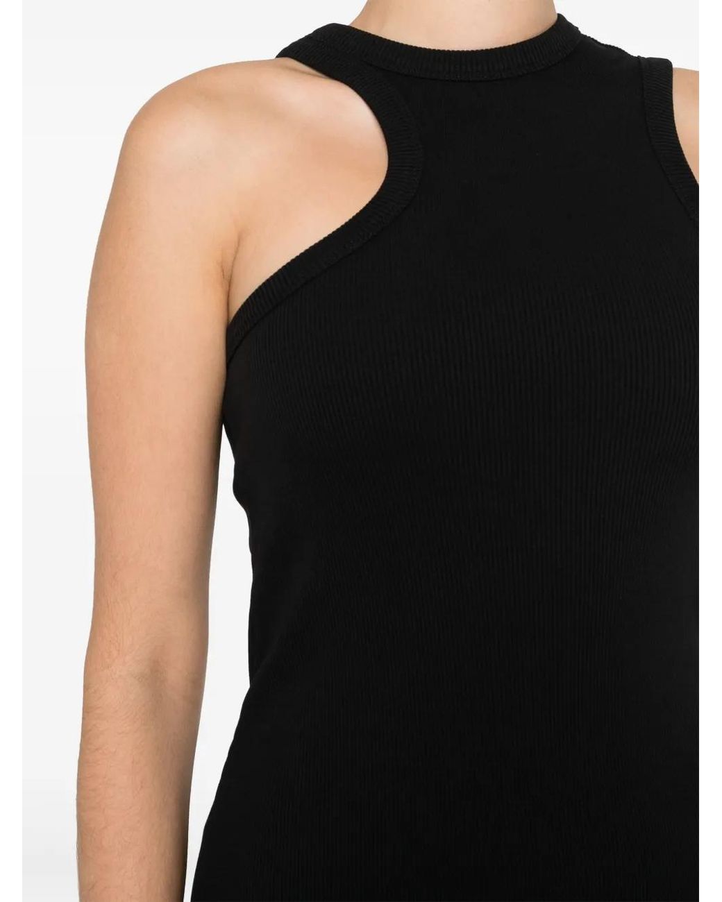 Axel Arigato Black Ribbed Maxi Dress
