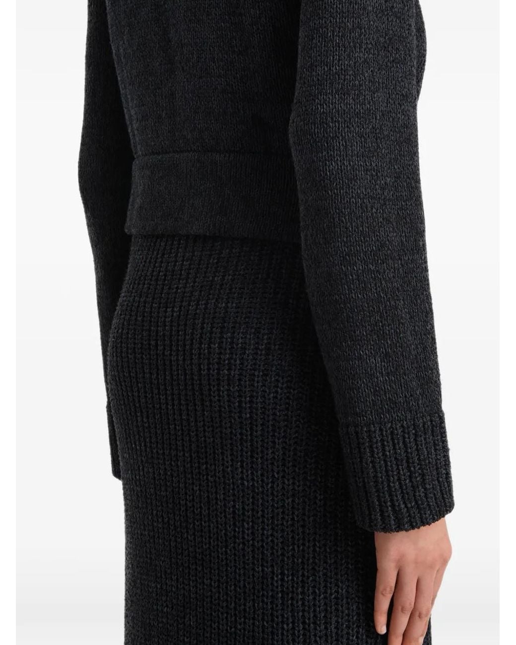 Khaite Black Lorrai Cardigan