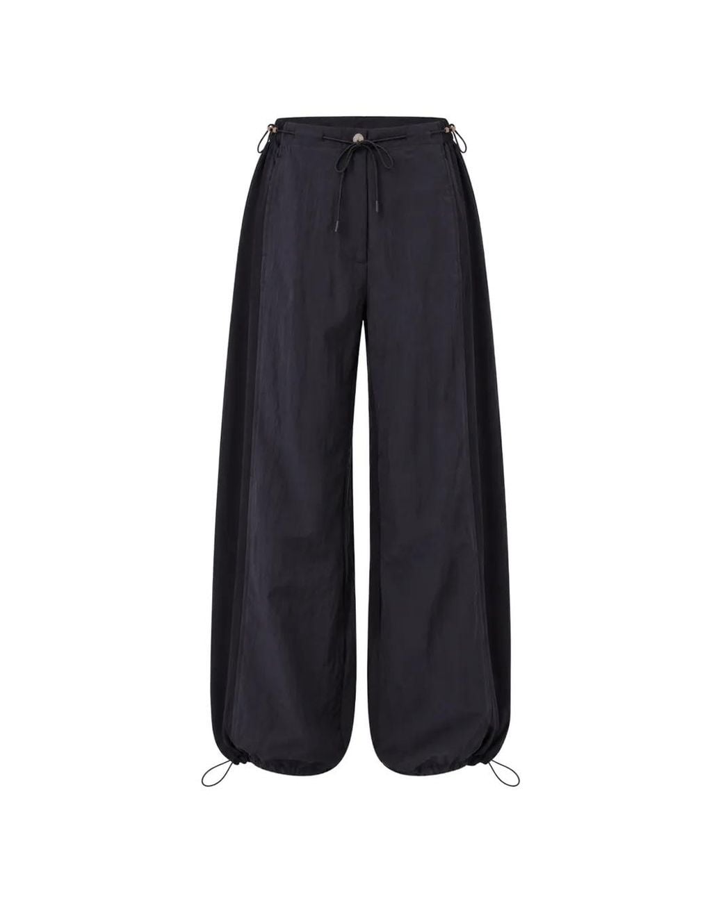 Liu Jo Blue Drawstring-Waist Panelled Trousers