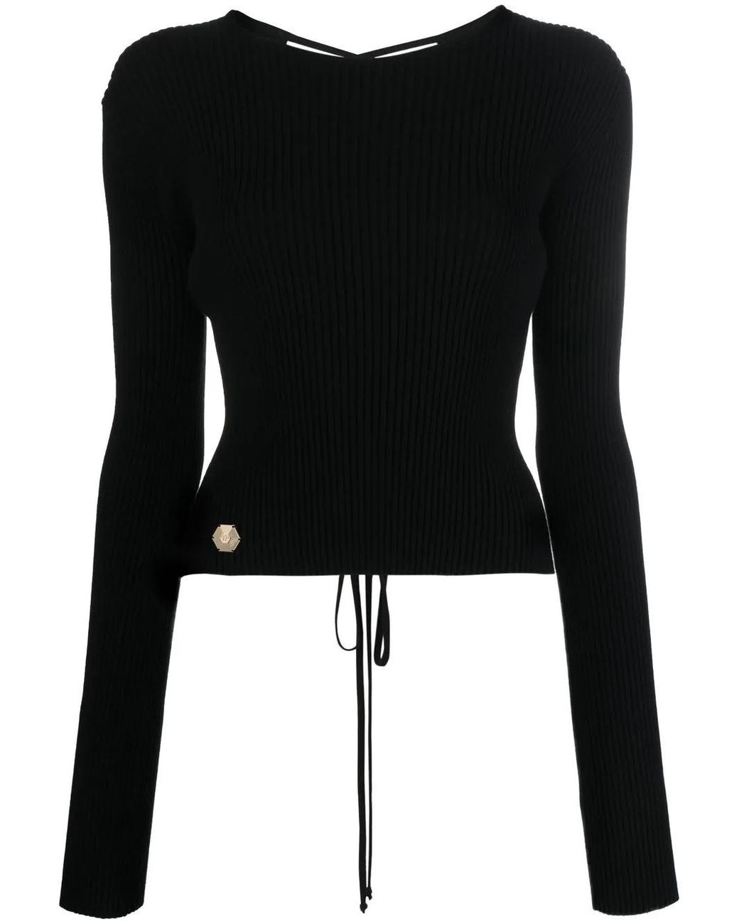 Top Con Lacci di Philipp Plein in Black