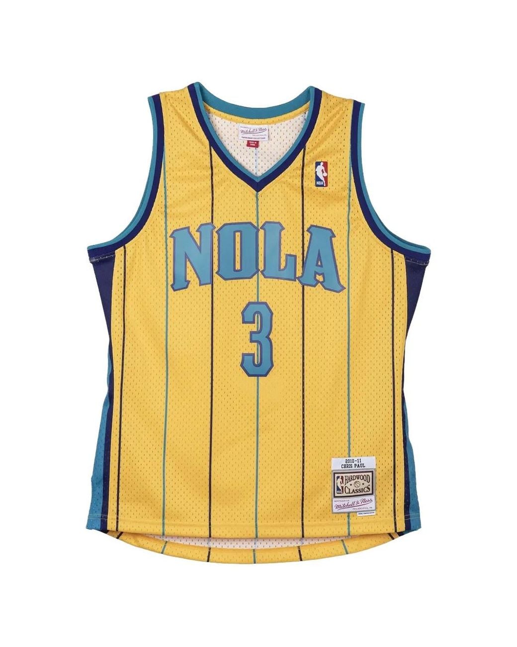 Mitchell & Ness Yellow X Nba Chris Paul Jersey for men