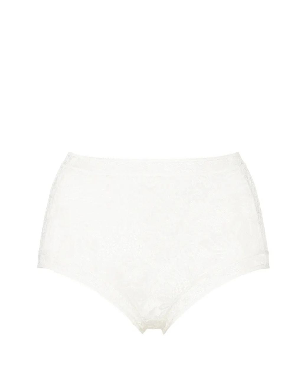 Eres White Volute High-Waisted Lace Briefs