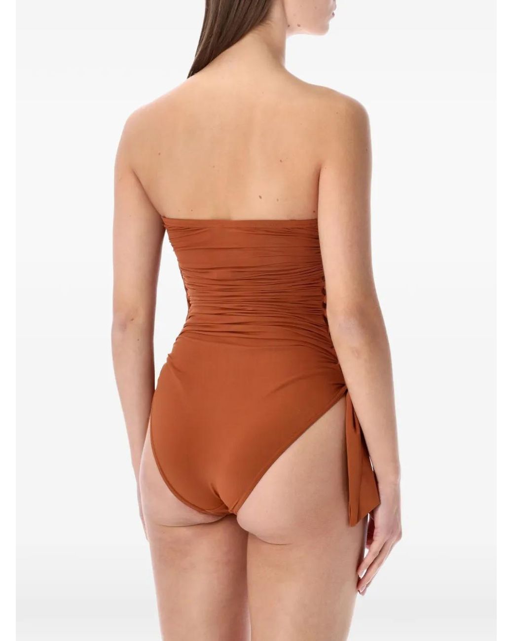 Zimmermann Daylight Geknoopte Strapless Strandkleding in het Brown