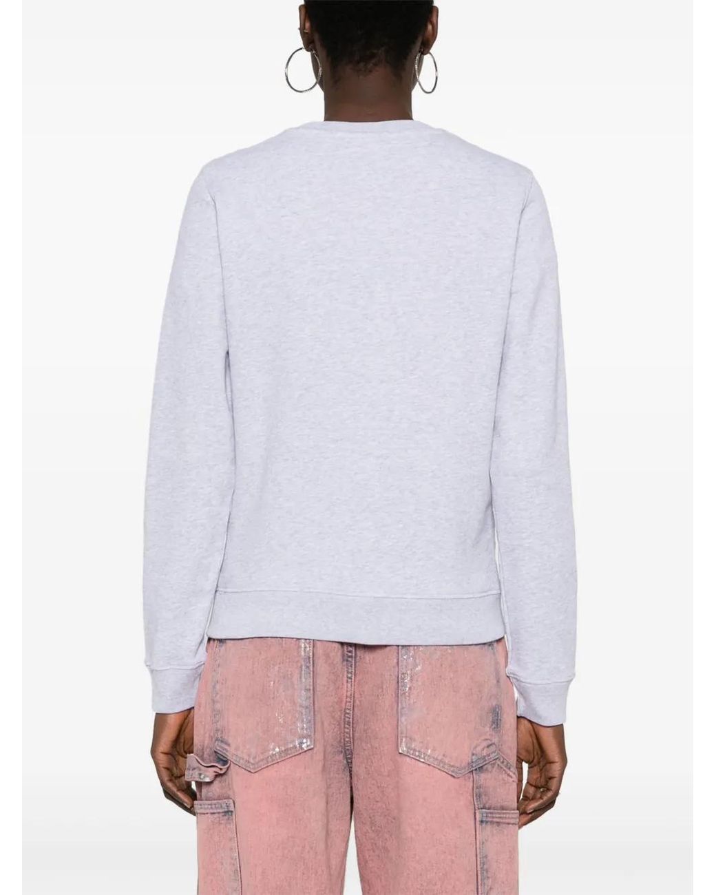 Maison Kitsuné White Crewneck Sweatshirt