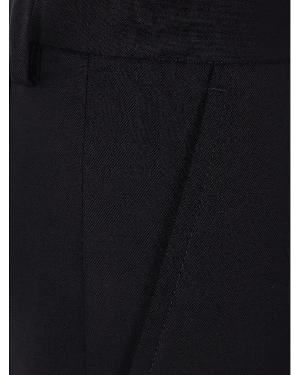Undercover Blue Wool Pleated Skort