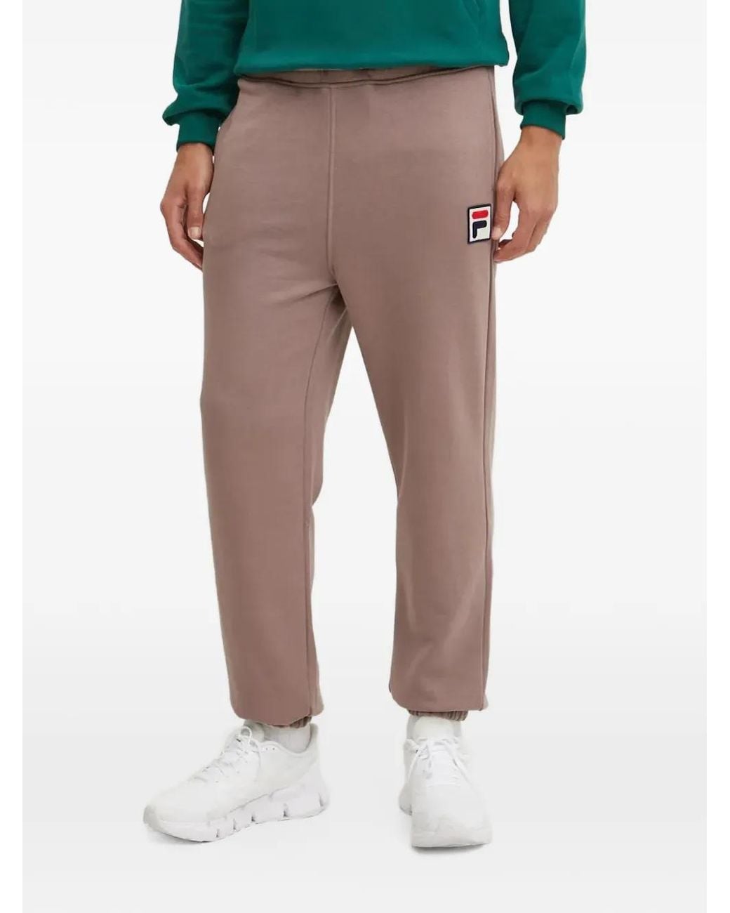 Fila Natural Logo-Patch Track Pants for men