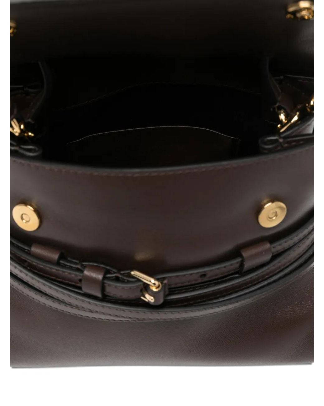 Moschino White Buckle Leather Mini Bag