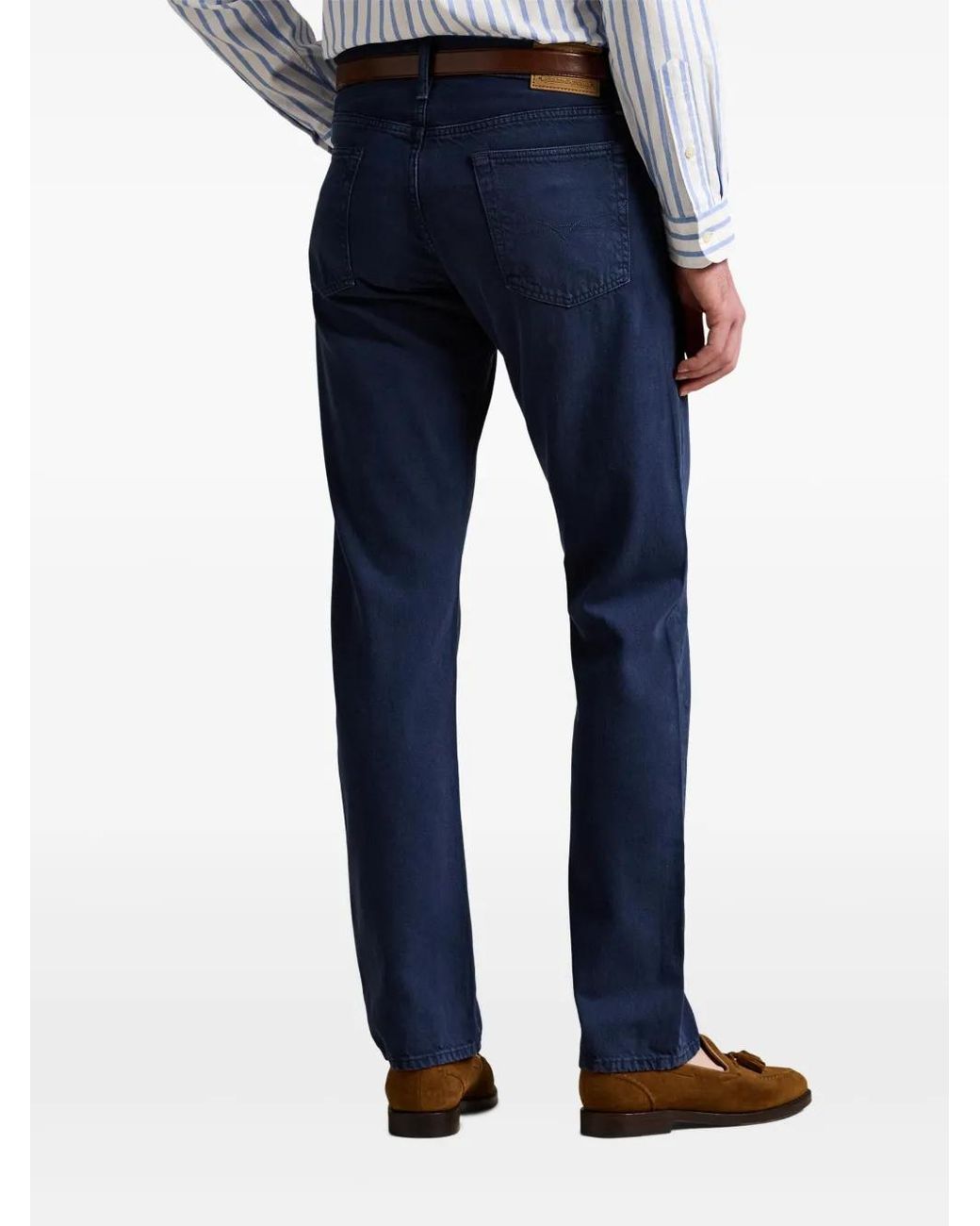 Polo Ralph Lauren Blue Logo-Patch Jeans for men