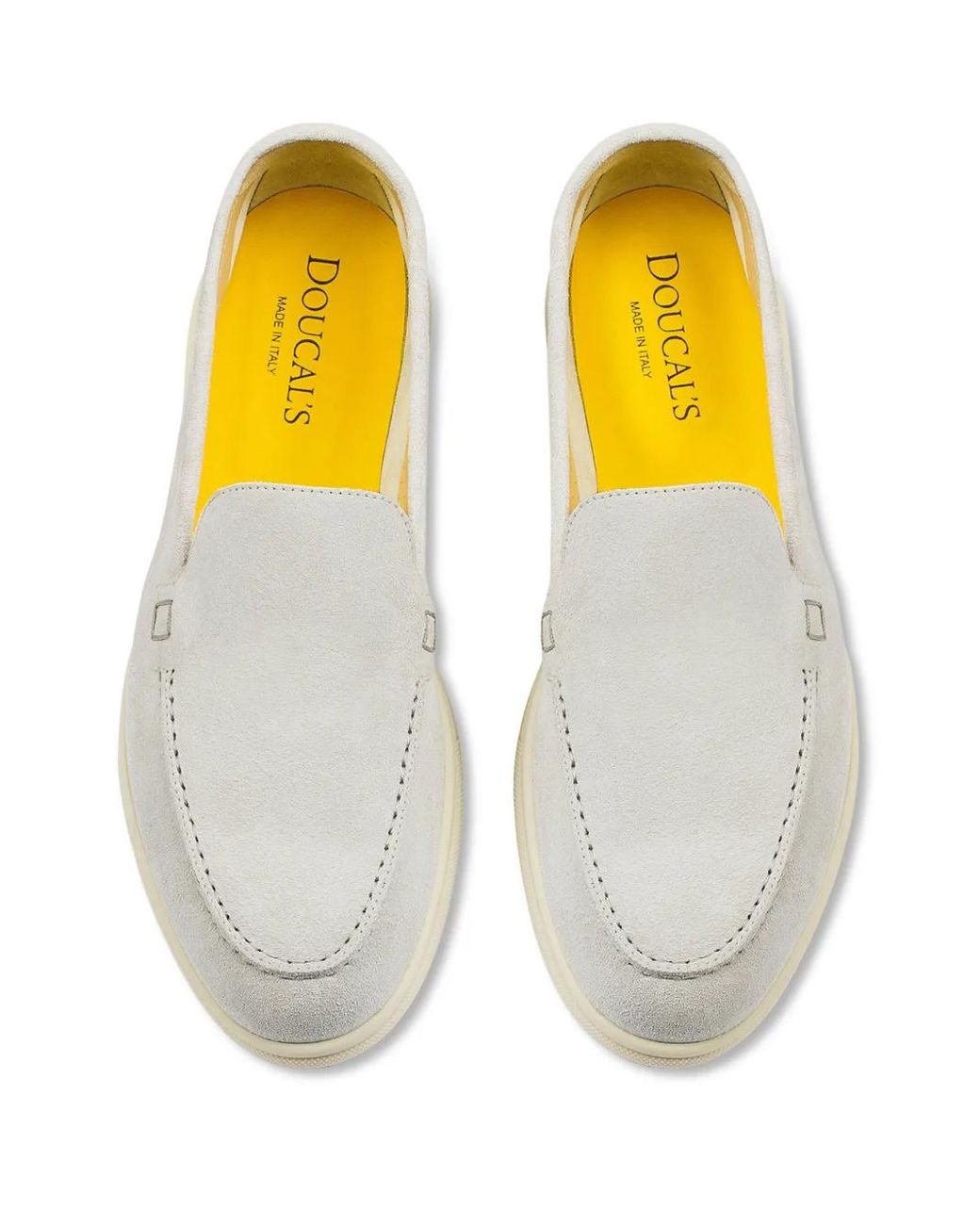 Doucal's White Loafer Aus Wildleder