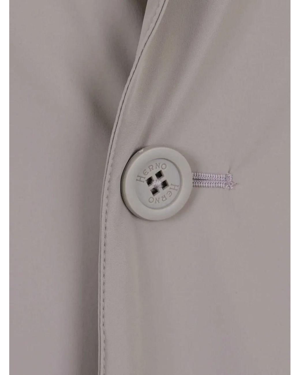 Herno Gray Button Jacket for men