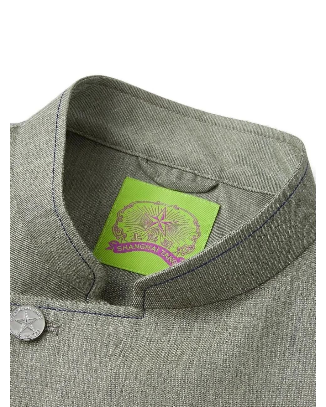 Shanghai Tang Green Tang Five-Button Jacket for men