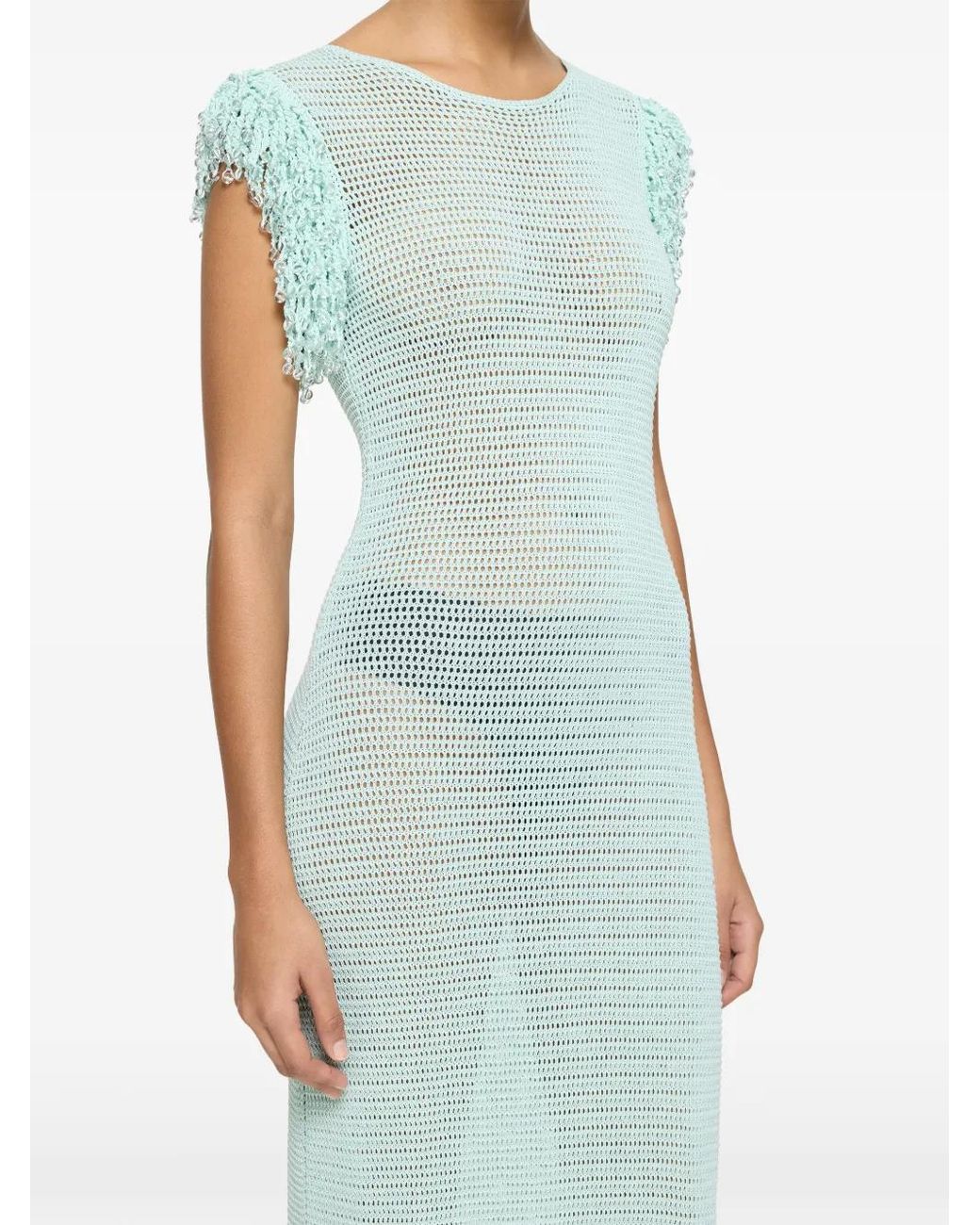 Paris Georgia Blue Fringe Dress Celeste