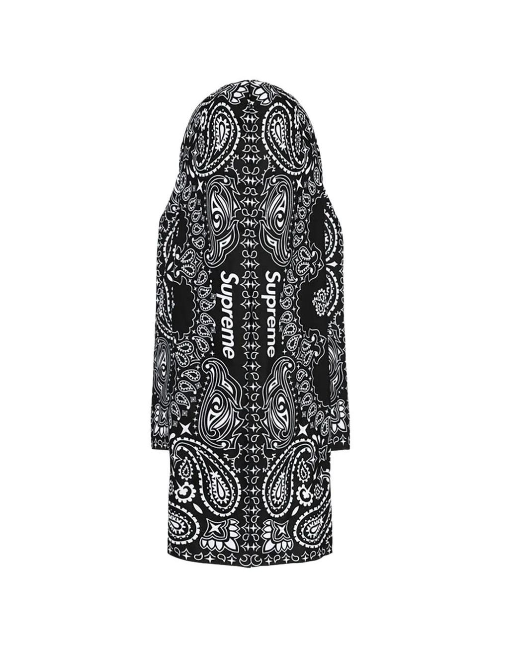 Supreme Black Ghostface Paisley-Print Mask for men