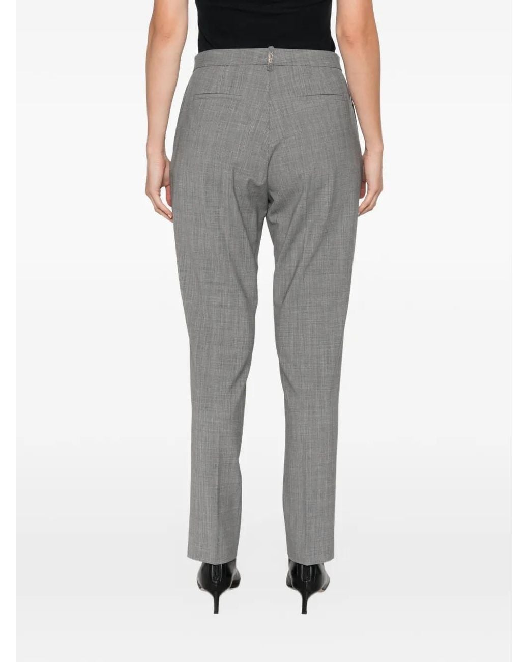 Fabiana Filippi Gray Straight-Leg Tailored Trousers