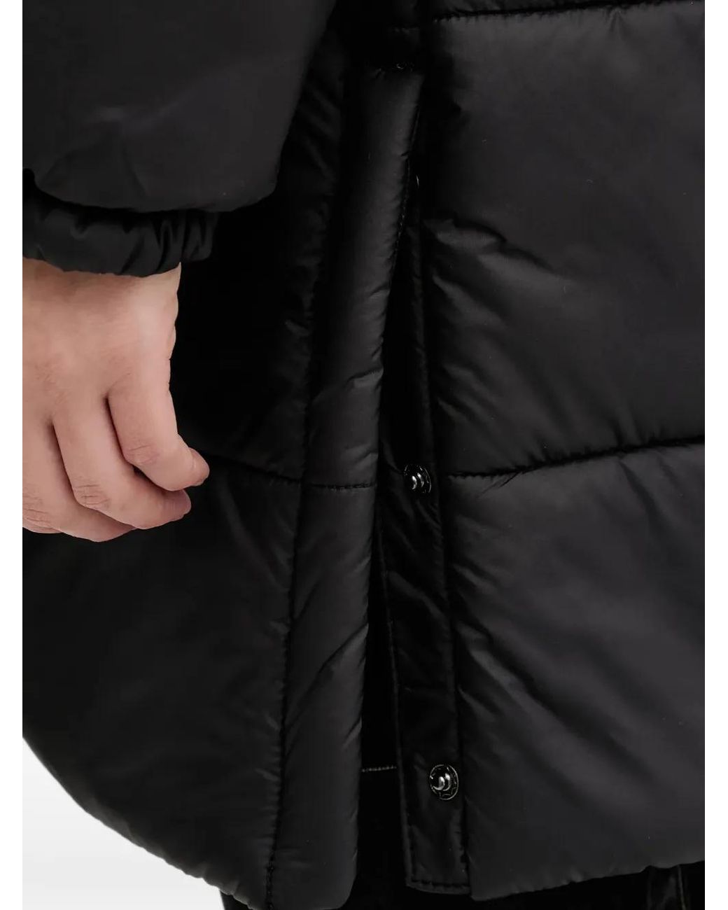 Vans Black Hooded Quilted Puffer Jacket