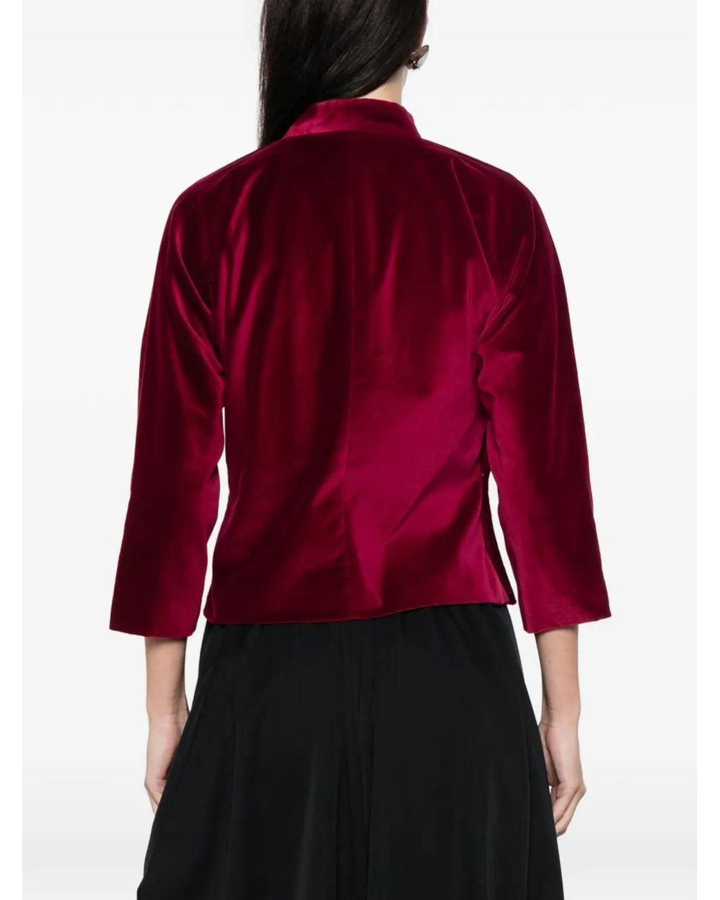 Comme des Garçons Red Stand Collar Blouse