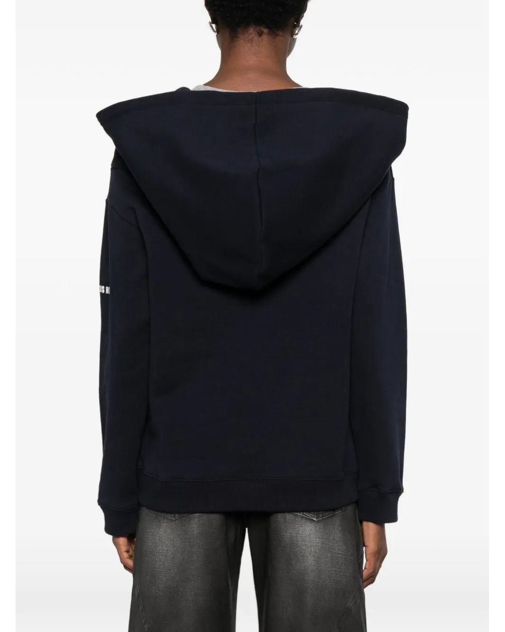 Circus Hotel Blue Crystal-Embellished Logo-Print Hoodie