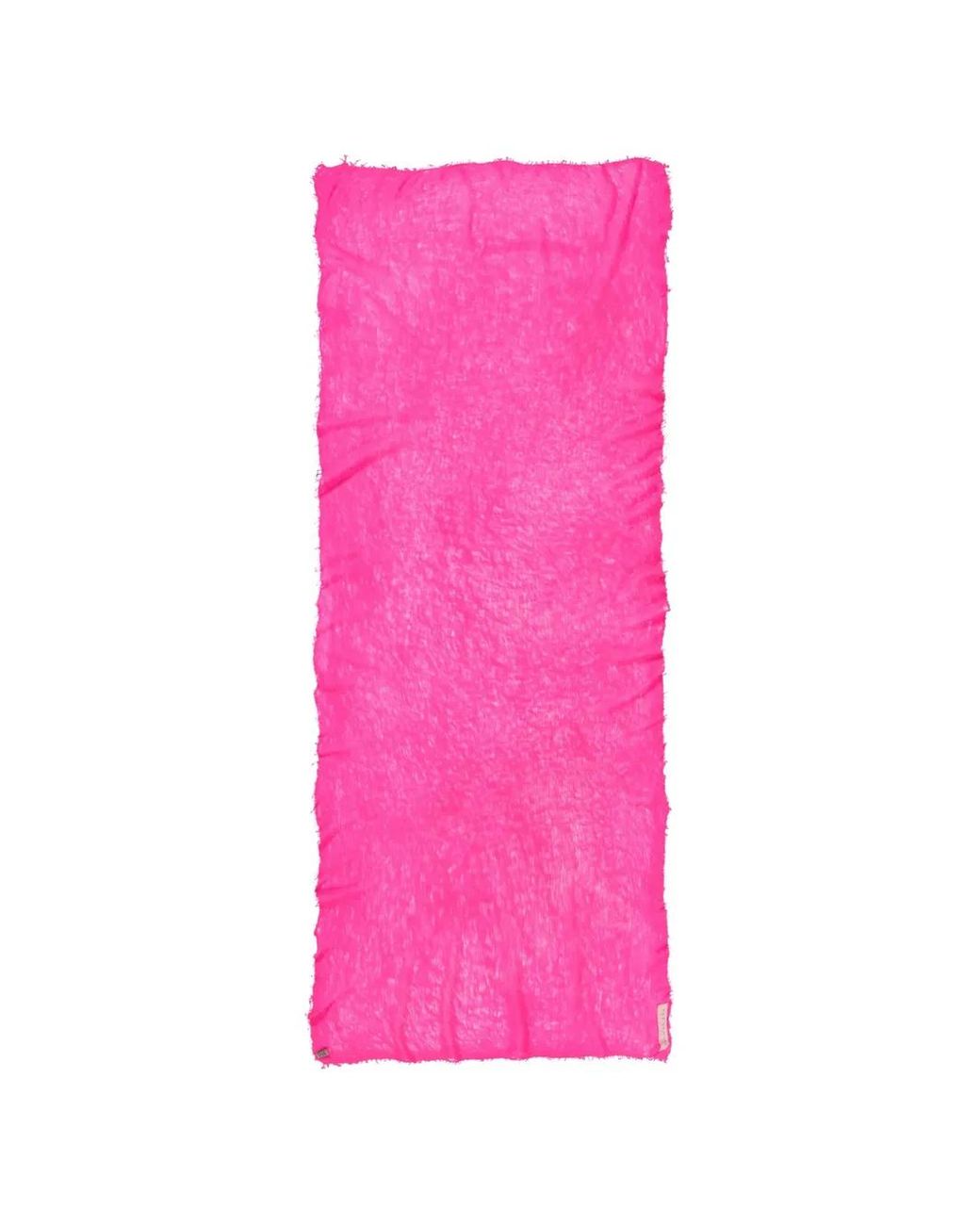 PUR SCHOEN Pink Frayed Scarf