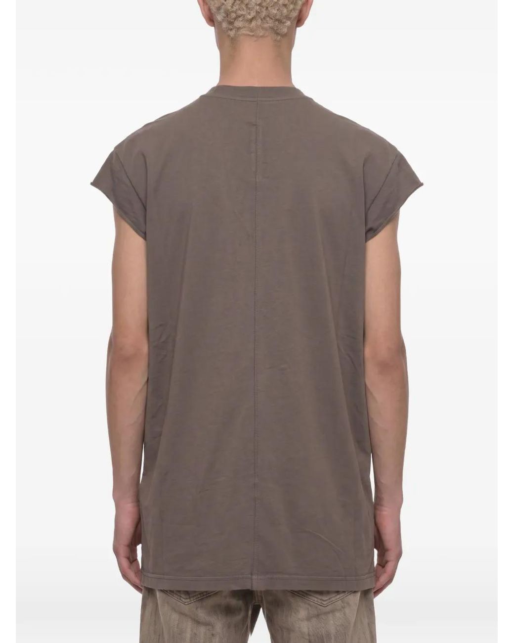 Rick Owens Brown T-Shirt À Encolure Ras Du Cou for men