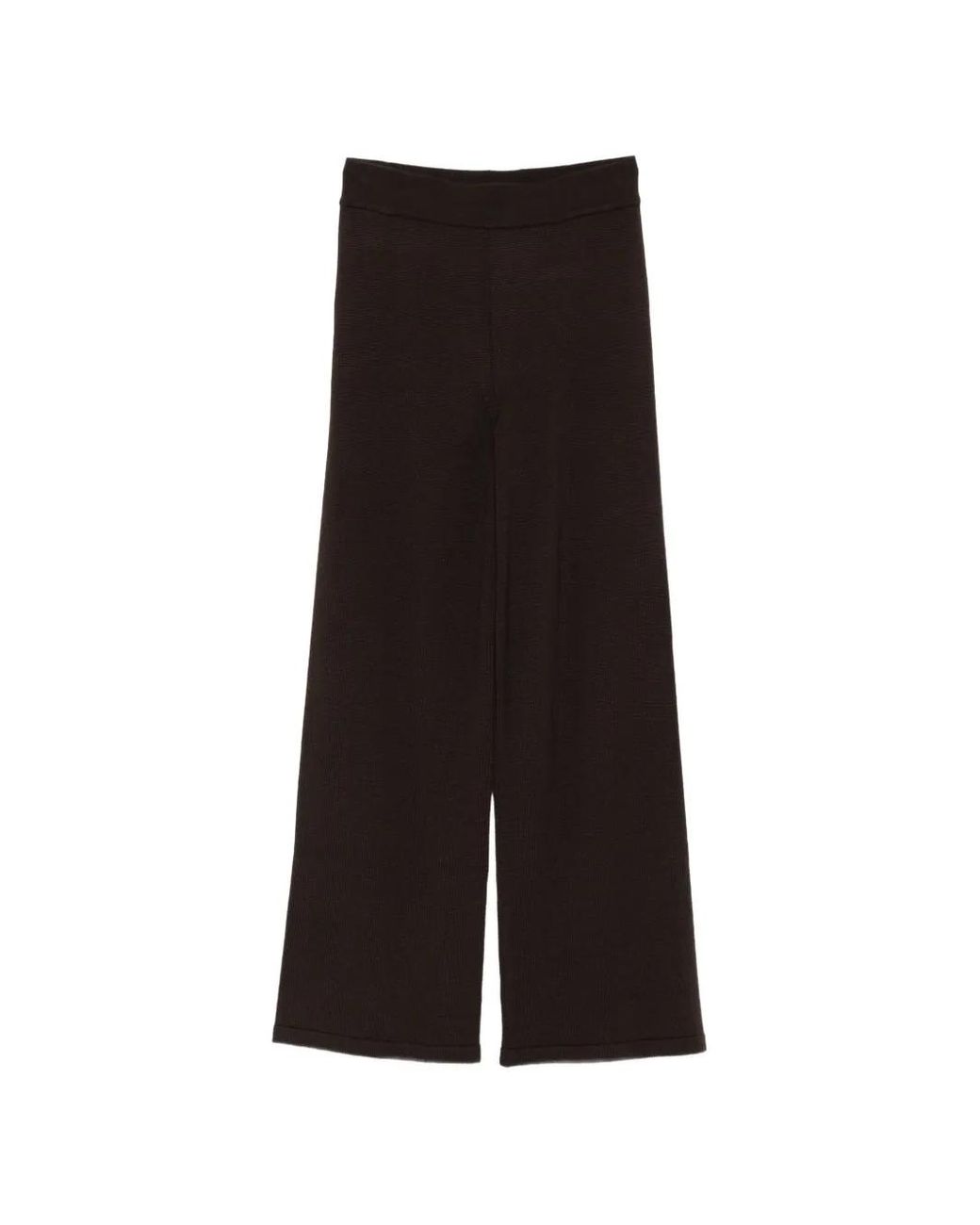 Max Mara Brown Mmlgabarra Fine-Knit Trousers