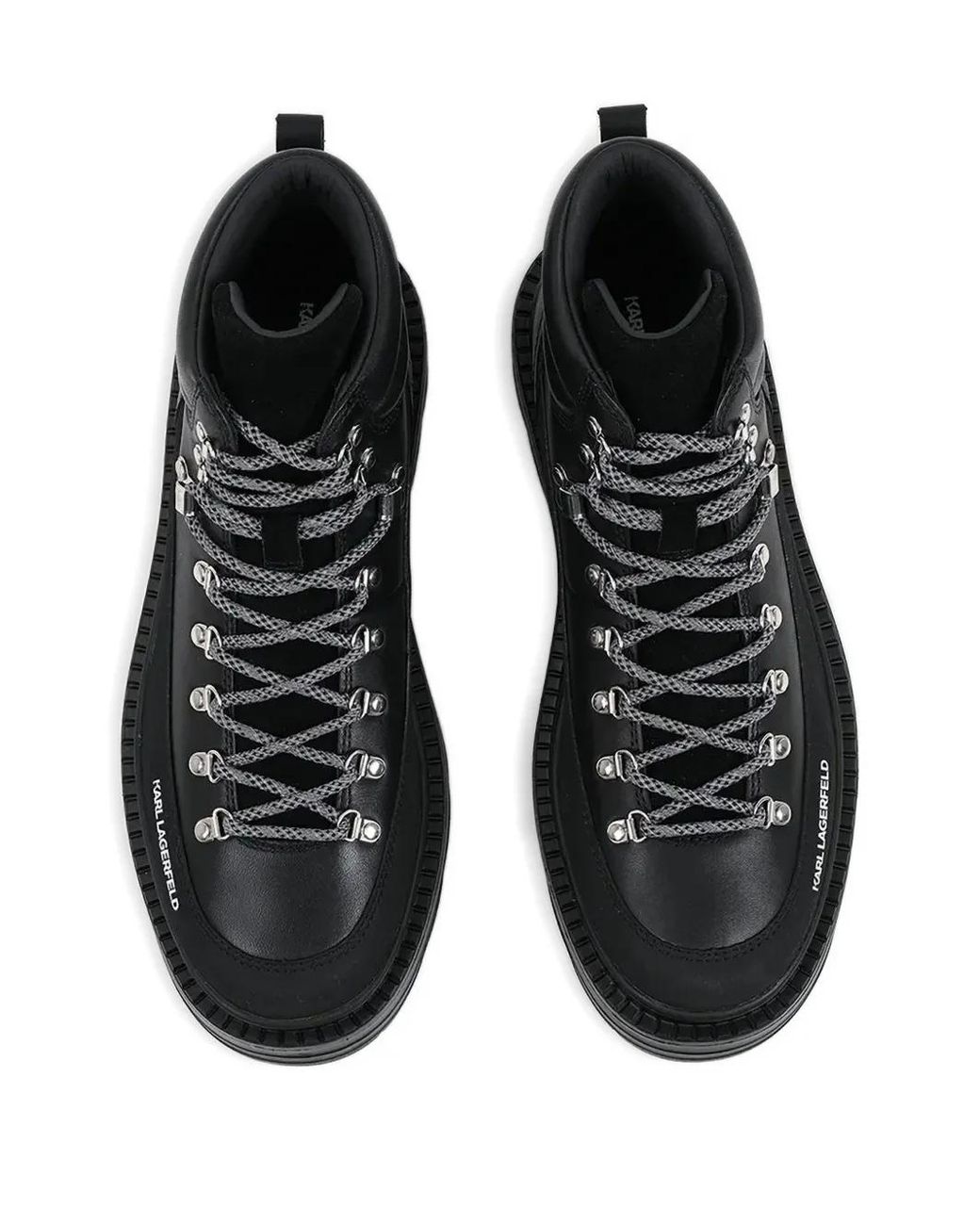 Karl Lagerfeld Black Miles Boots for men