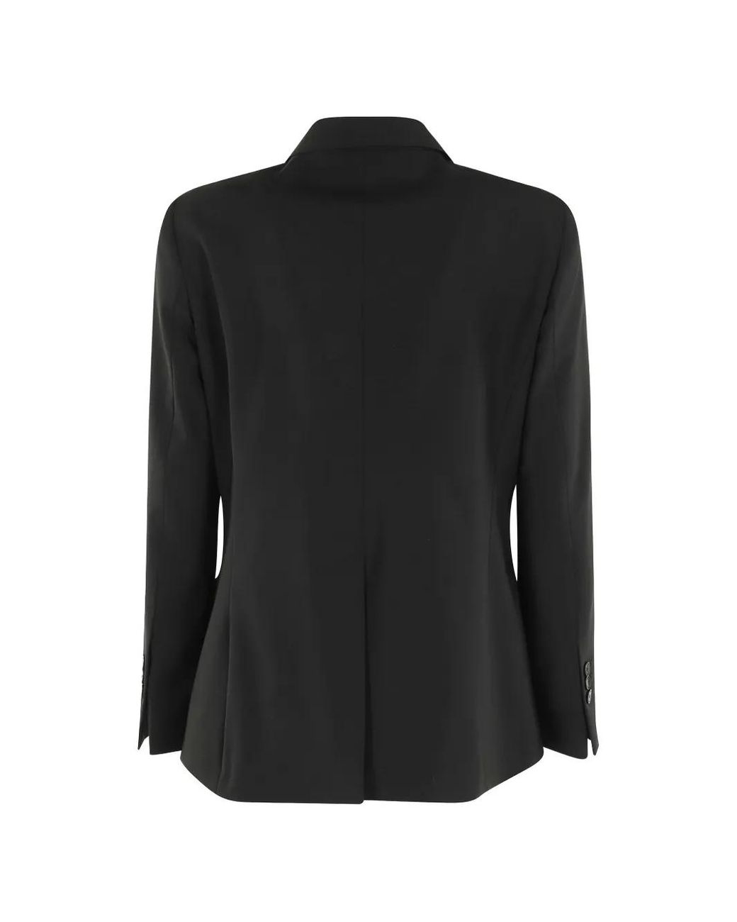 Seventy Black Double-Breasted Blazer