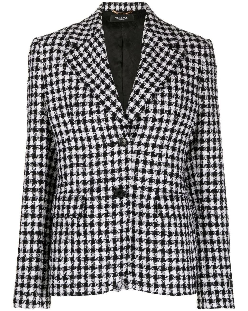 Blazer Con Botones Versace de color Black