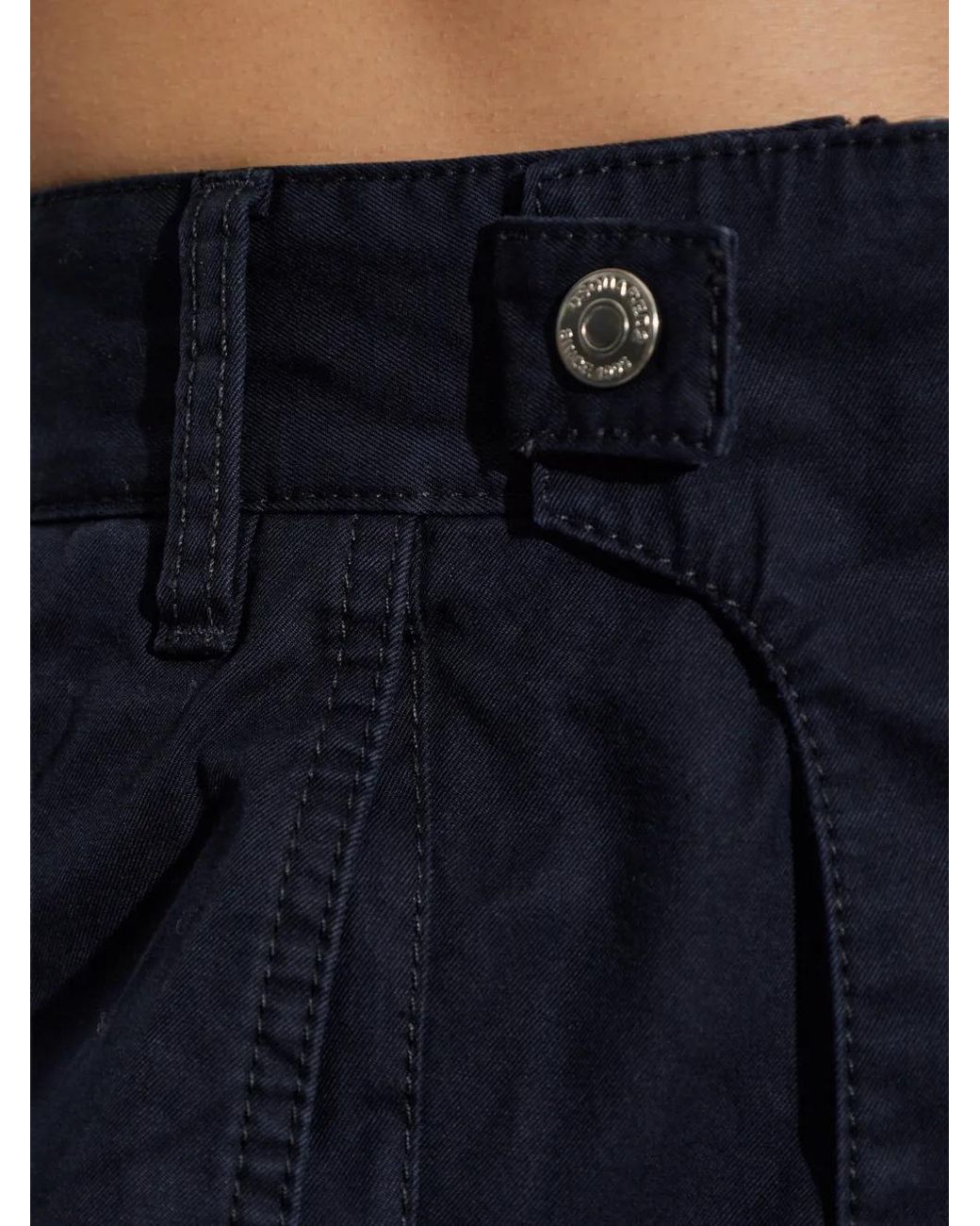 DSquared² Blue Panelled Wide-Leg Trousers for men