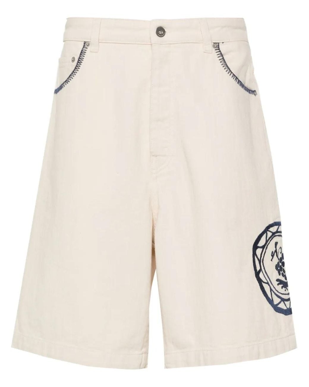 Drole de Monsieur Natural Le Short Art De La Table Denim Shorts for men