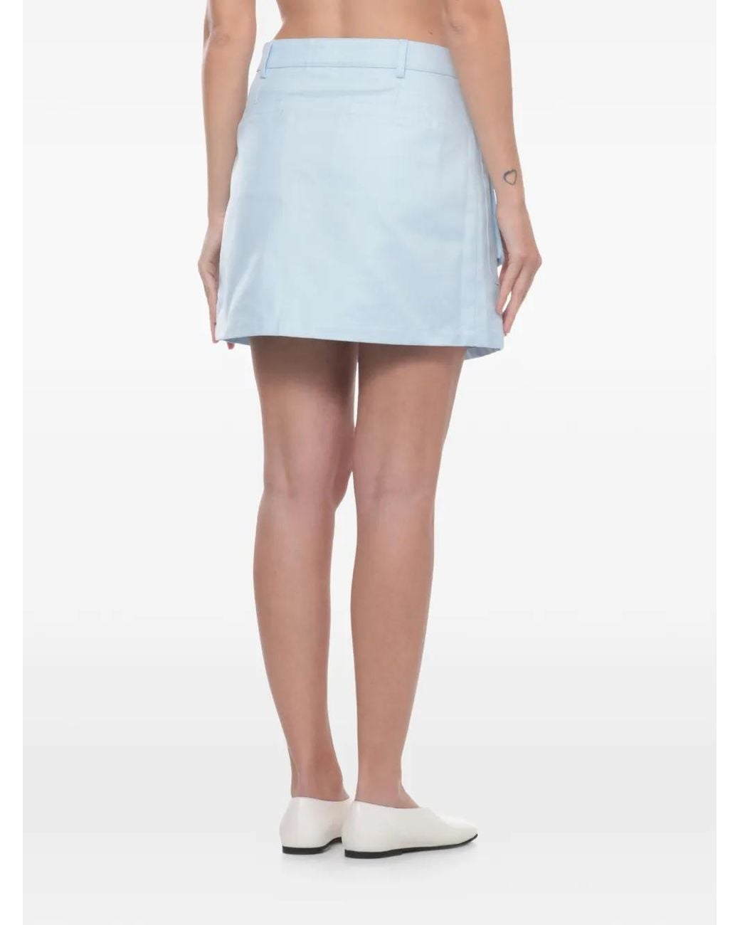 Casablanca Blue Pocket Mini Skirt