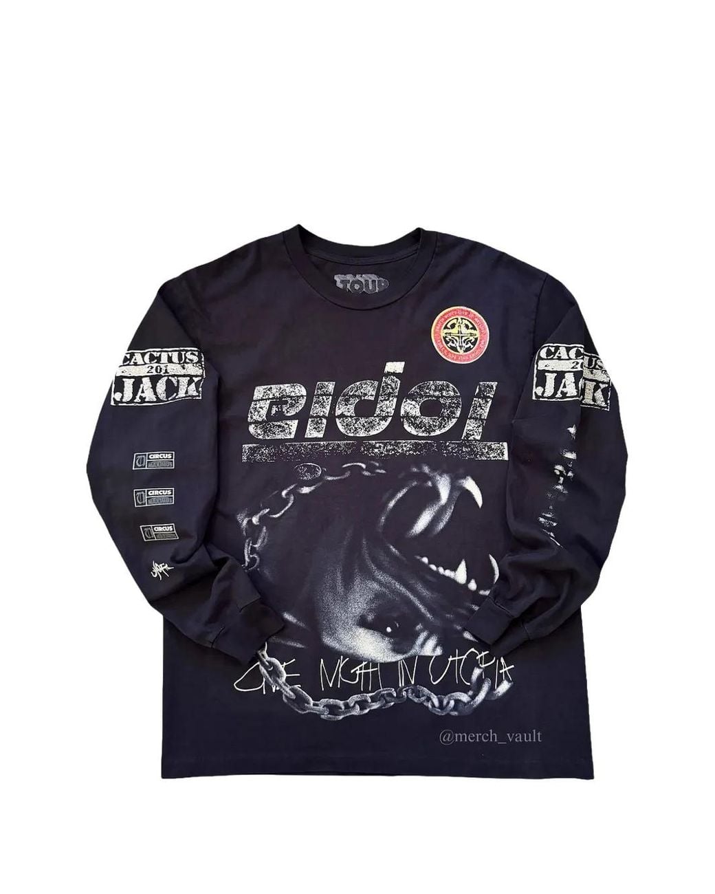 Travis Scott Blue Circus Maximus Metlife T-Shirt for men