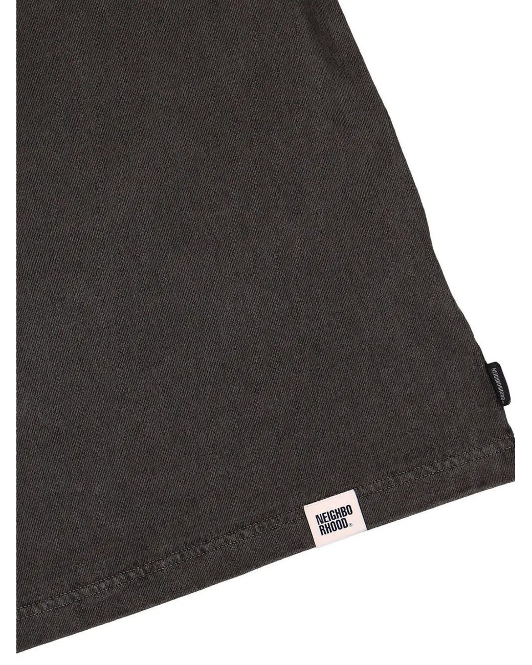 Neighborhood Black Pigment-Dyed Crew-Neck T-Shirt for men