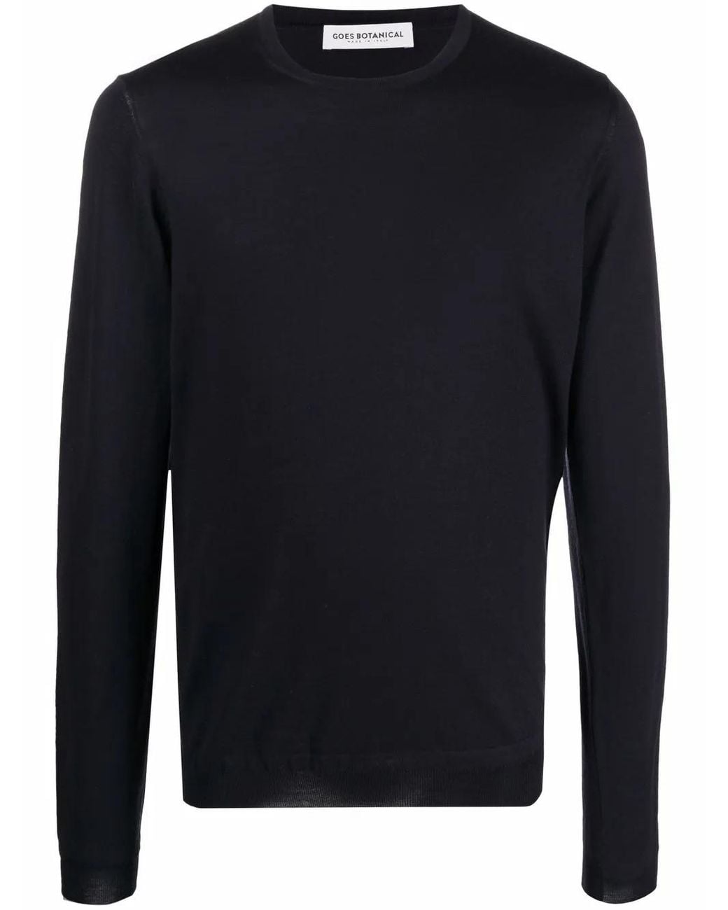 GOES BOTANICAL Blue Crew-Neck Knit Jumper for men