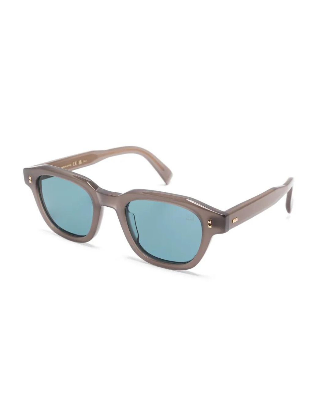 Dunhill Blue Lunettes De Soleil À Monture Carrée
