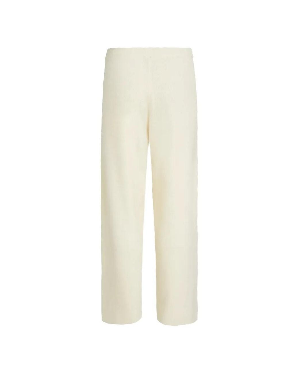 Karl Lagerfeld White Fluffy Loungewear Trousers