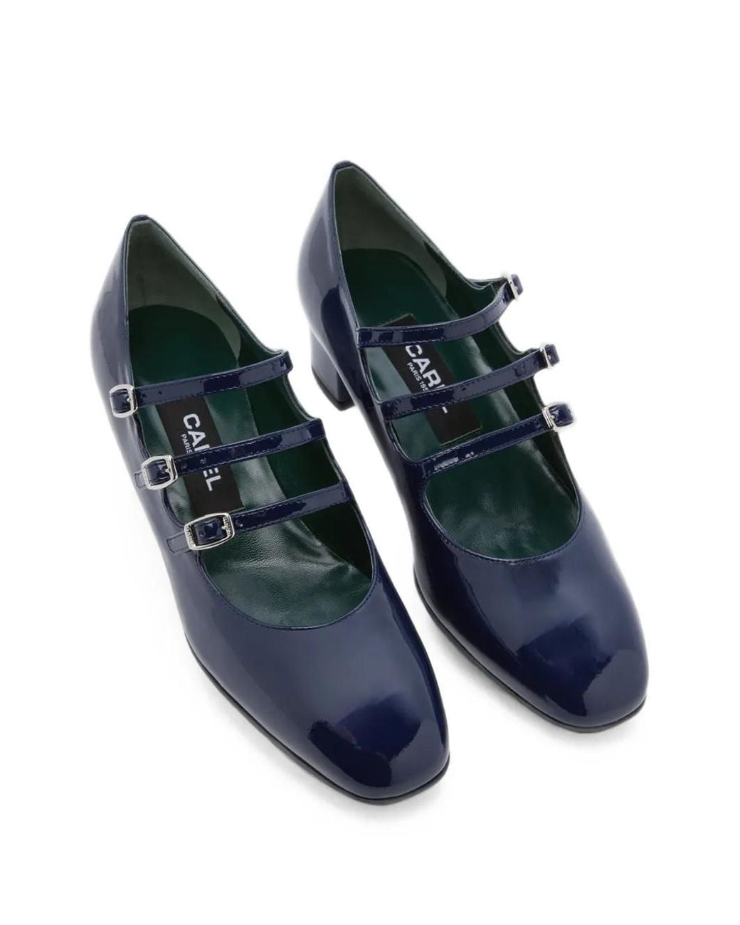 CAREL PARIS Blue Escarpins Kina À Triple Bride