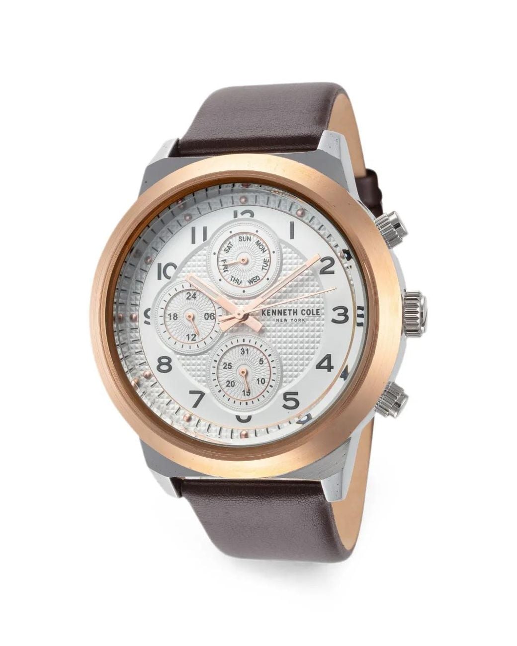 Kenneth Cole Gray Montre À Cadrans Multiples Mm for men