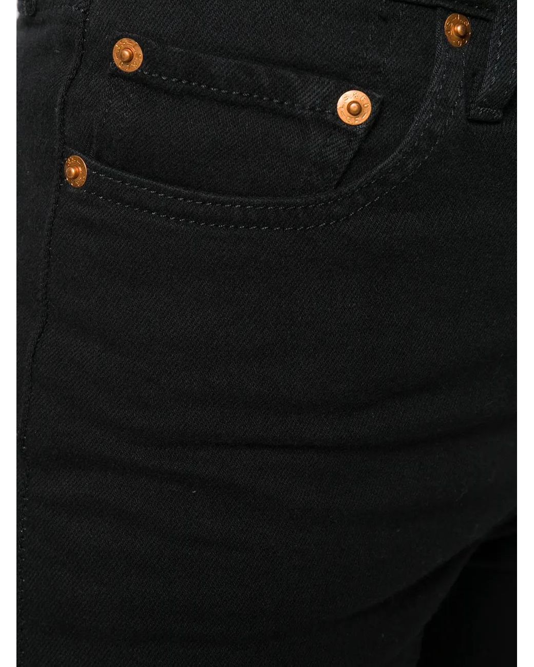 Ribcage Straight-Leg Jeans Levi's de color Black