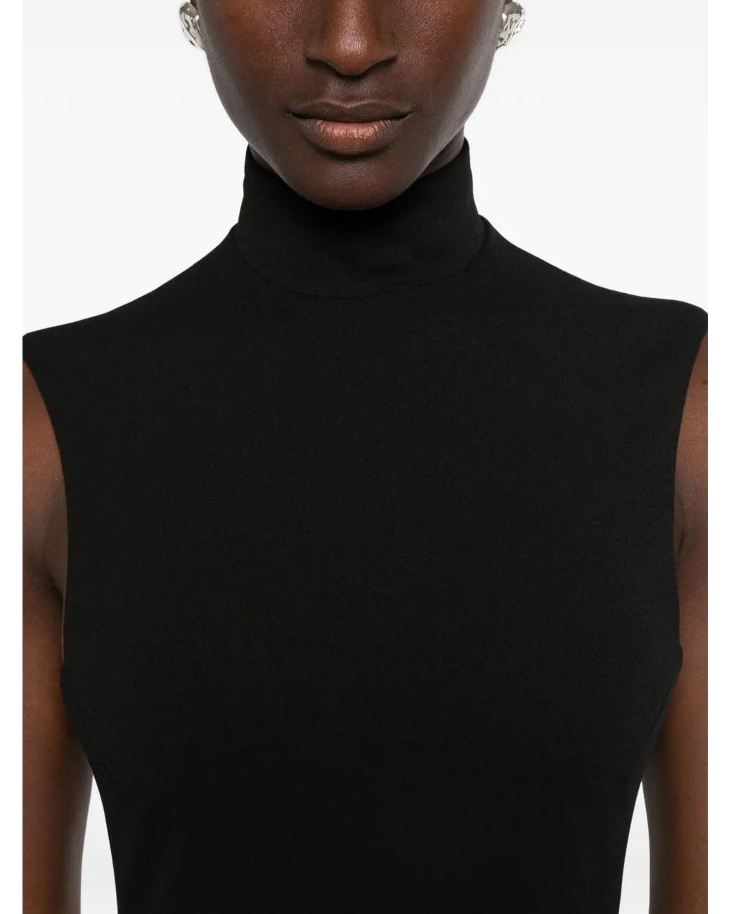 Solace London Black Nanette Maxi Dress