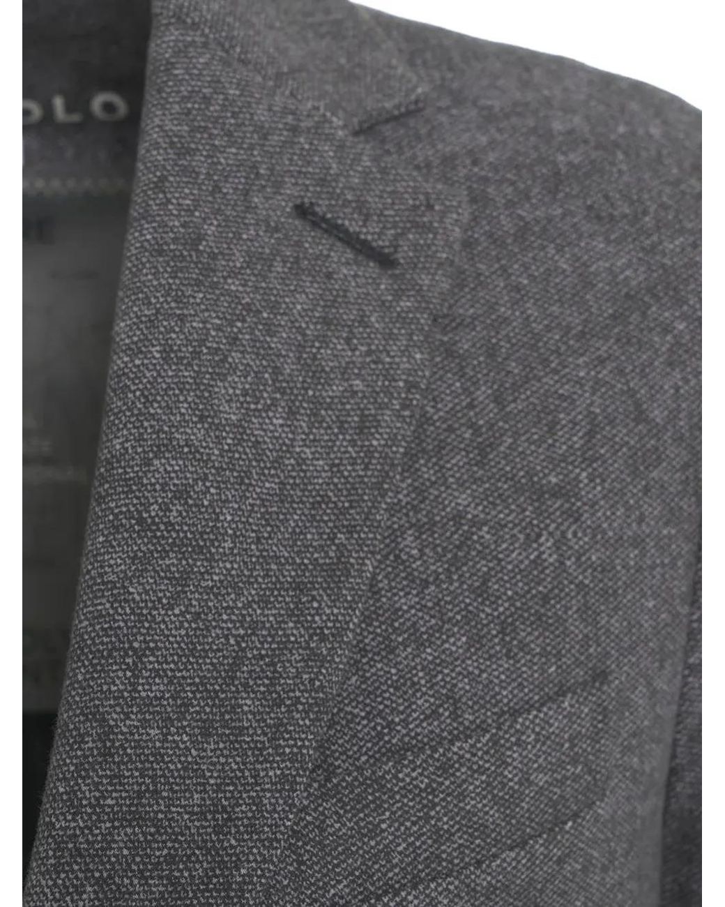 Circolo 1901 Gray Single-Breasted Notched-Lapel Blazer for men