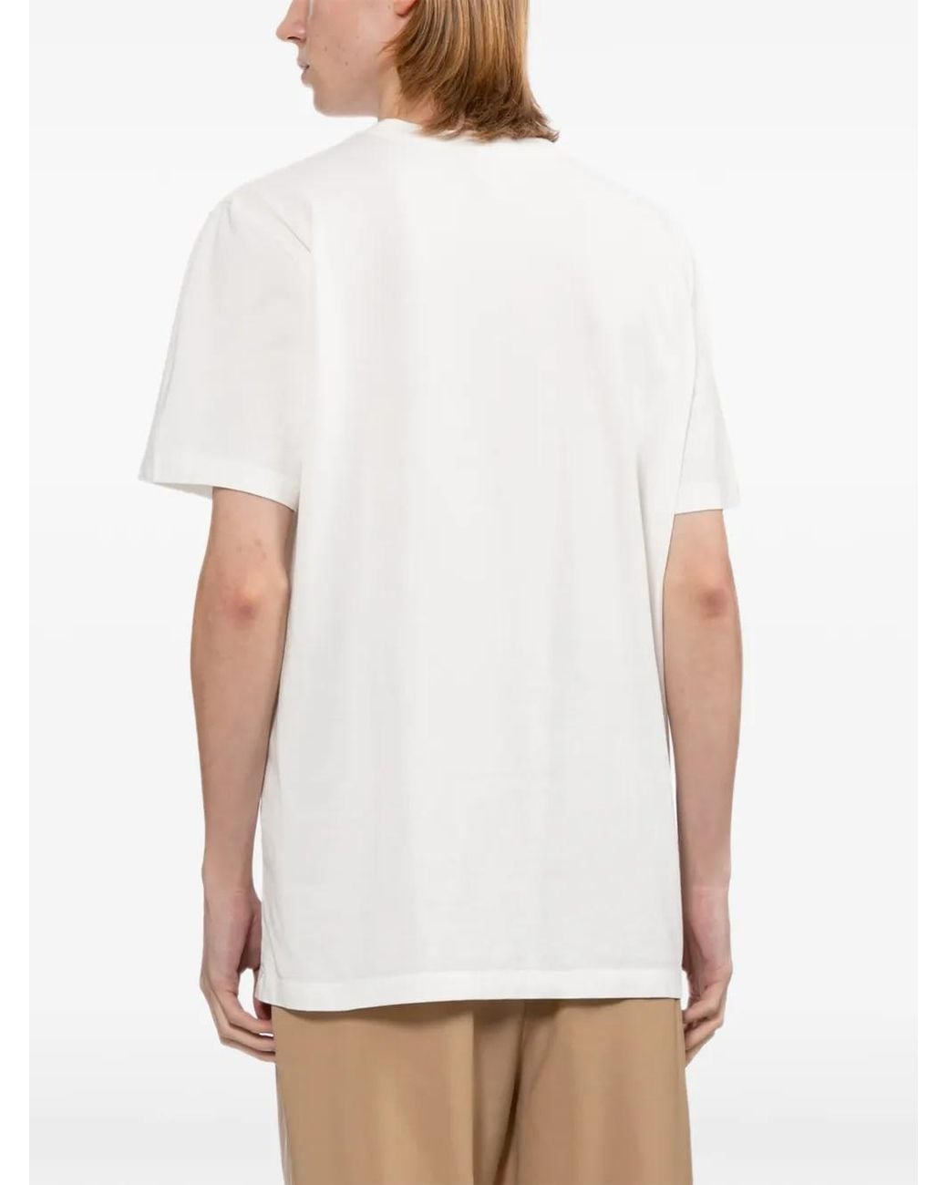 A.P.C. White Rue Madame Logo T-Shirt for men