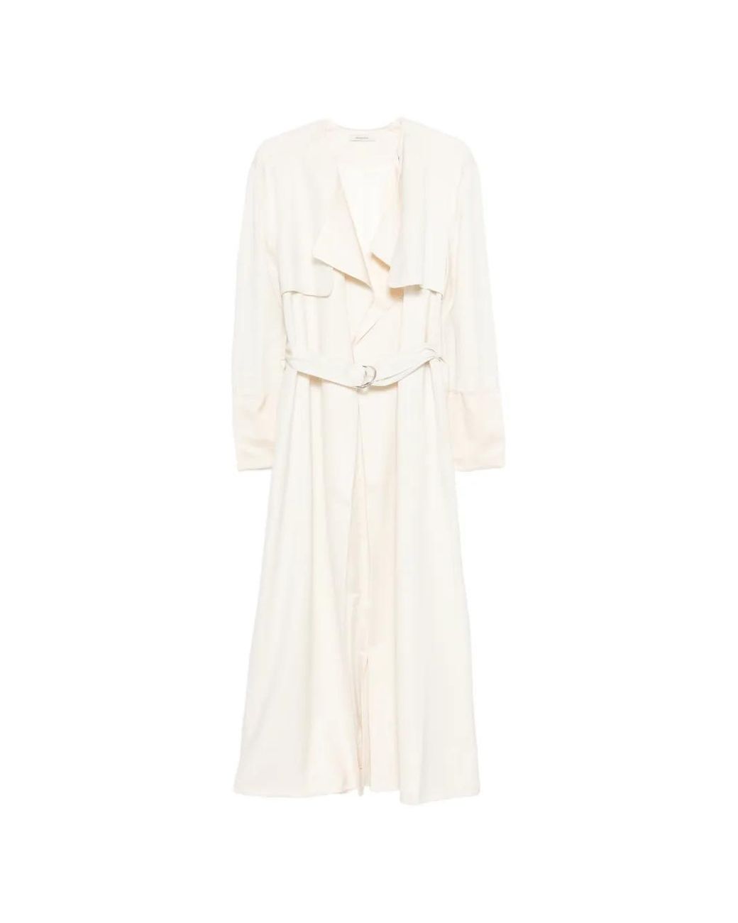 Entire studios White Vela Belted Trench Coat