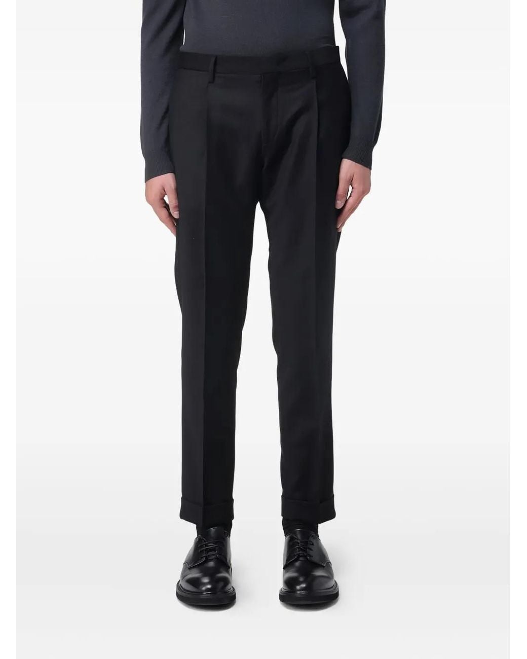 Briglia 1949 Black Pleated Trousers for men