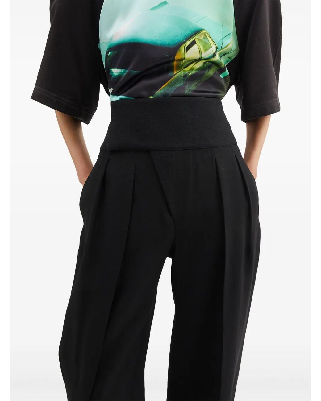 Jil Sander Black Tailored Trousers