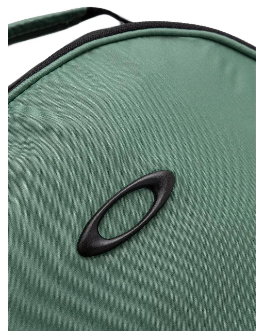 Oakley Green Logo-Plaque Zip-Fastening Backpack for men