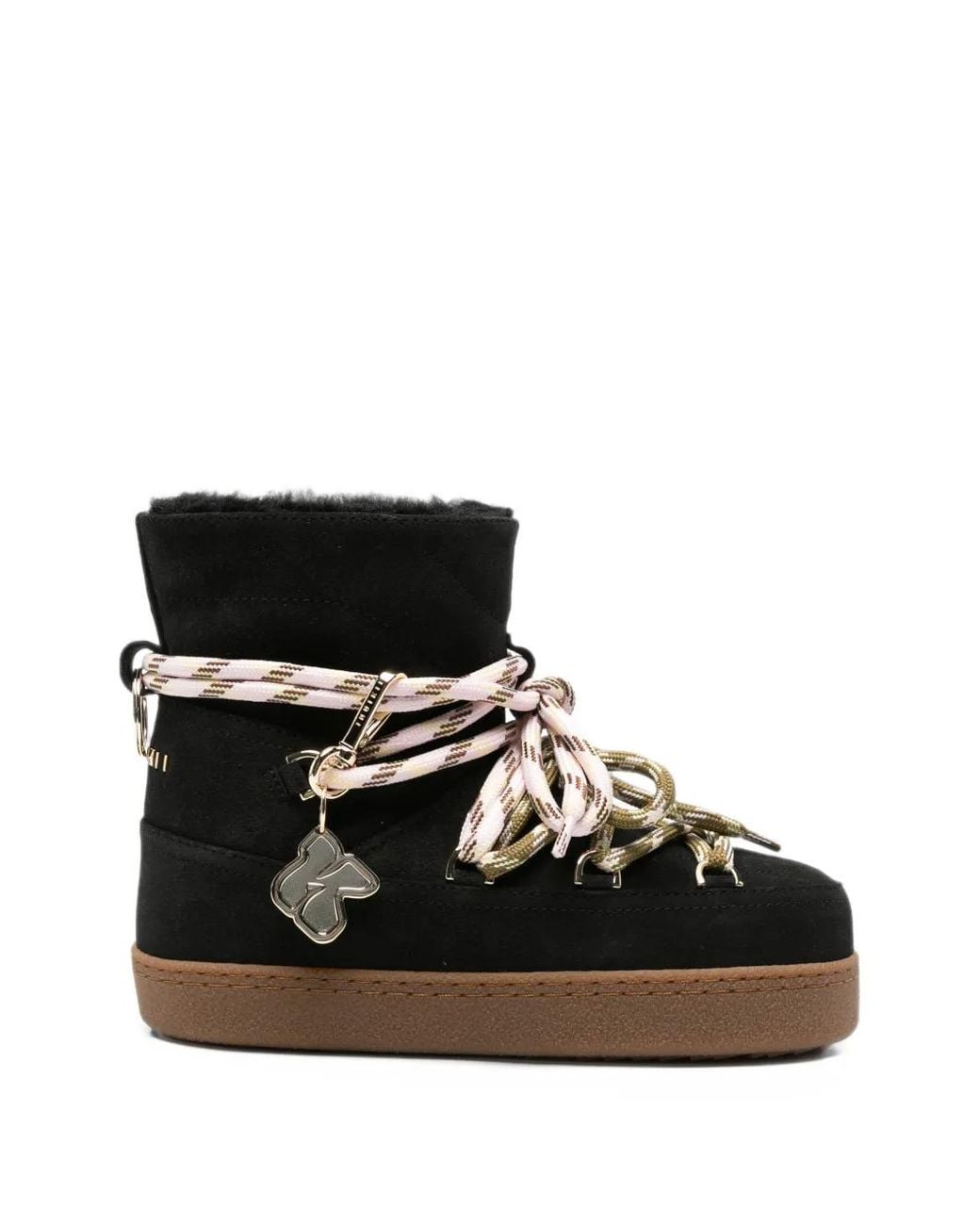 Inuikii Black Quilted Lace-Up Boots