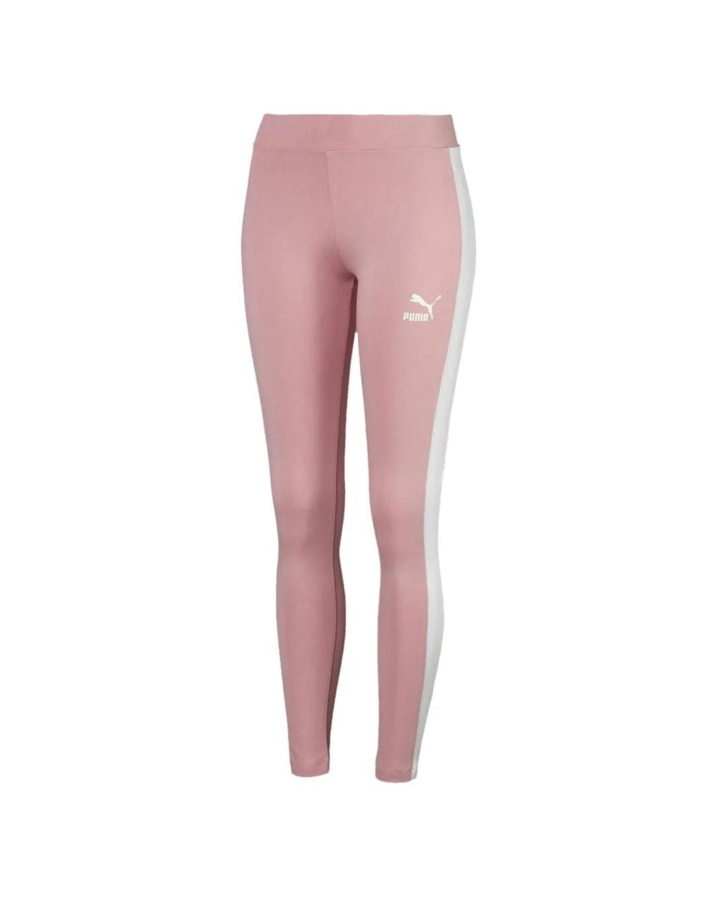 PUMA Pink Logo-Detail Leggings