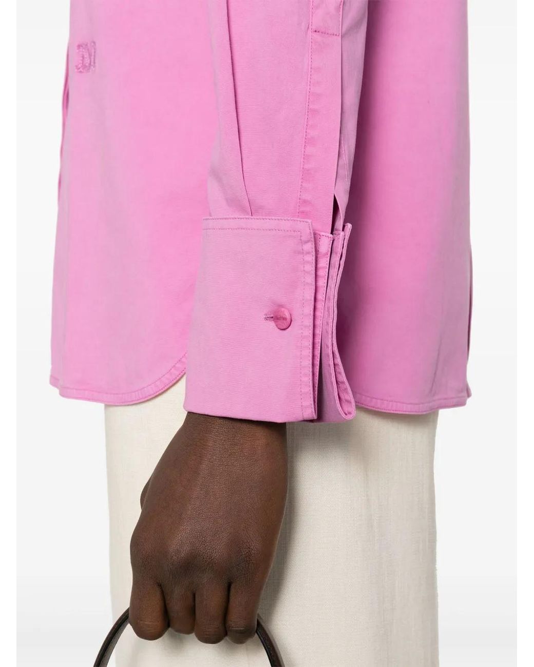Max Mara Pink Cotton Shirt