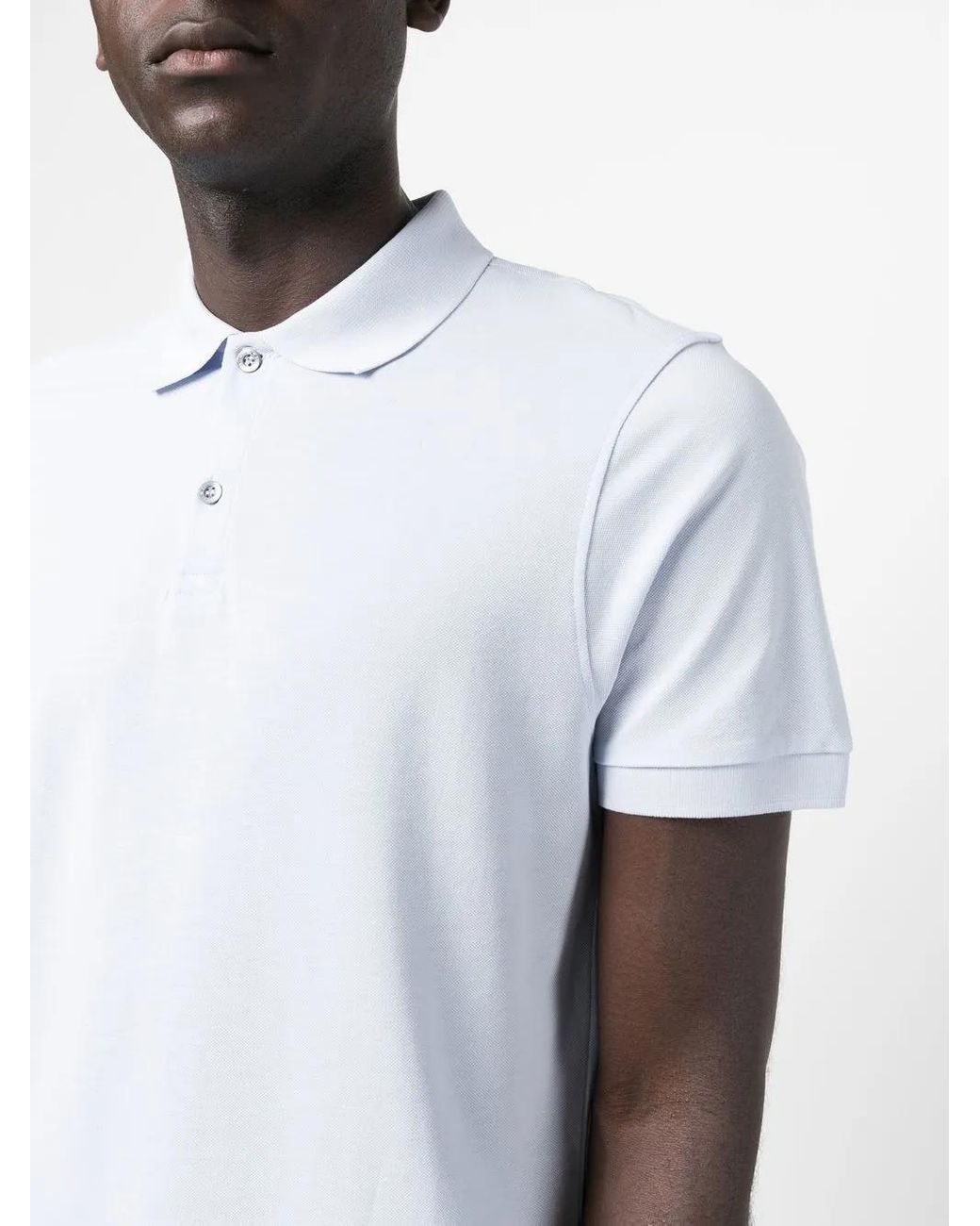 Sunspel White Short-Sleeve Cotton Polo Shirt for men